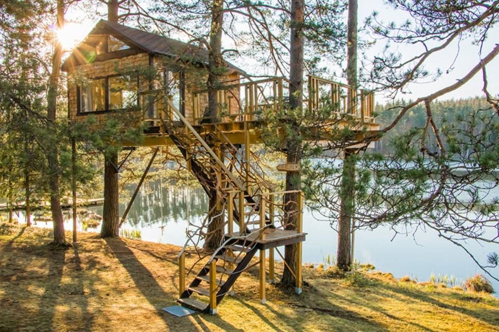 Dukuri Treehouse Ciekursヴィラ エクステリア 写真